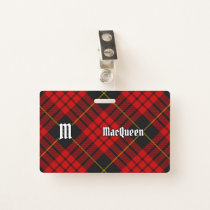 Clan MacQueen Tartan Badge