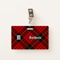 Clan MacQueen Tartan Badge