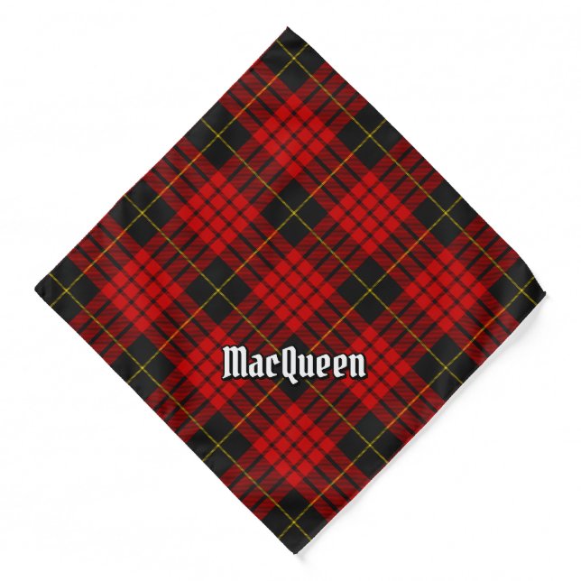 Clan MacQueen Tartan Bandana (Front)