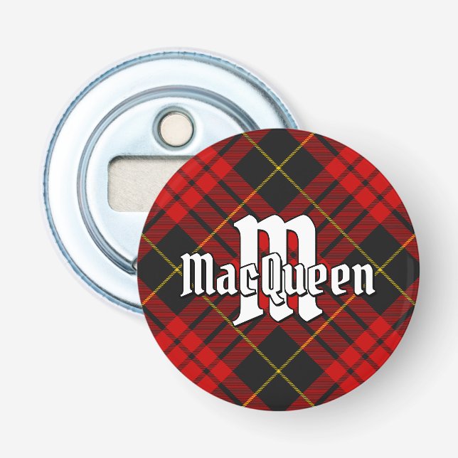 Clan MacQueen Tartan Bottle Opener (Front)