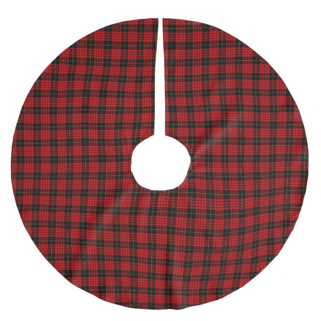 Clan MacQueen Tartan Brushed Polyester Tree Skirt (Front)