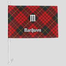 Clan MacQueen Tartan Car Flag