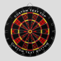 Clan MacQueen Tartan Dart Board