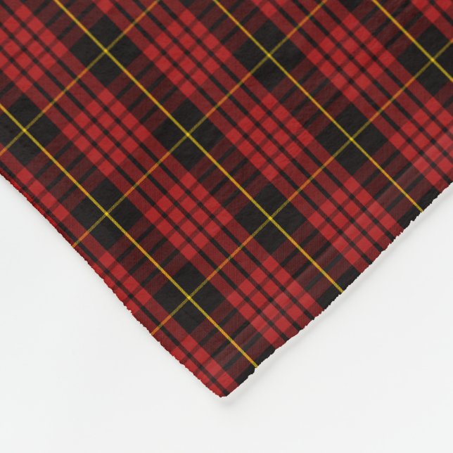 Clan MacQueen Tartan Fleece Blanket (Corner)