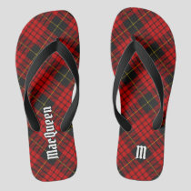 Clan MacQueen Tartan Flip Flops