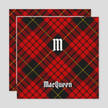 Clan MacQueen Tartan Invitation