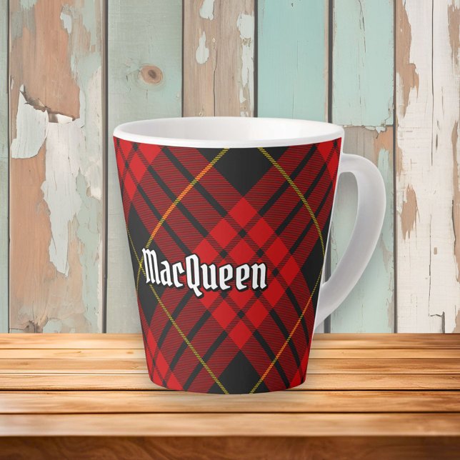 Clan MacQueen Tartan Latte Mug (Creator Uploaded)