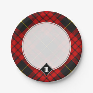 Clan MacQueen Tartan Paper Plates