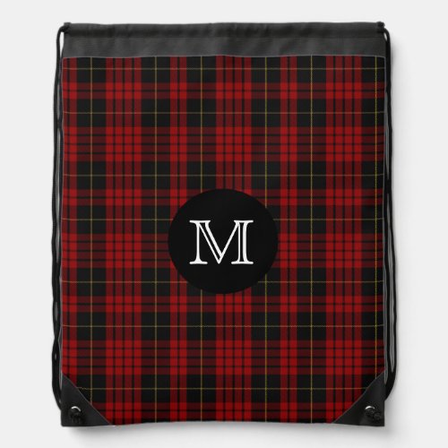 Clan MacQueen Tartan Plaid Monogram Backpack