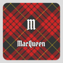 Clan MacQueen Tartan Square Sticker