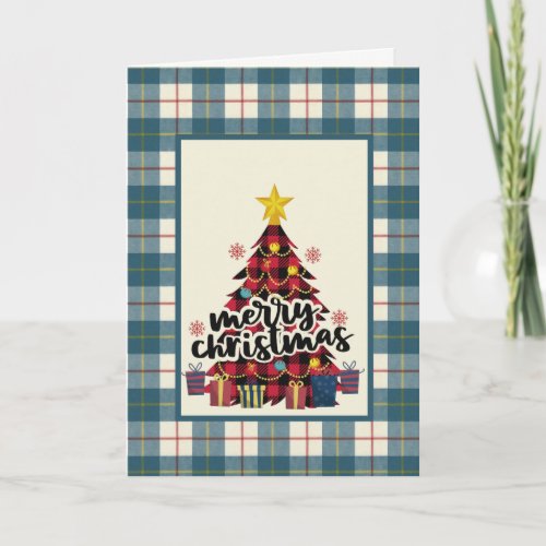 Clan MacRae Conchra Tartan Christmas Holiday Card