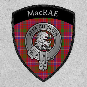 Clan MacRae [EDIT] Tartan & Alba Gu Brath Crest Patch