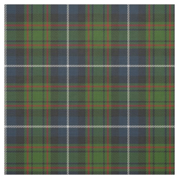 Clan MacRae Hunting Tartan Fabric | Zazzle