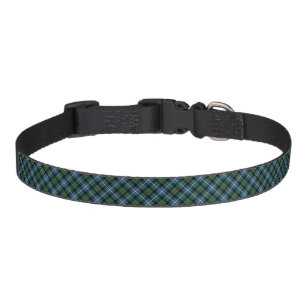 Clan MacRae Hunting Tartan Blue and Green Plaid Pet Collar