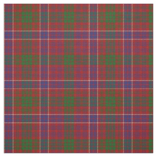 Clan MacRae Red Scottish Tartan Plaid Fabric