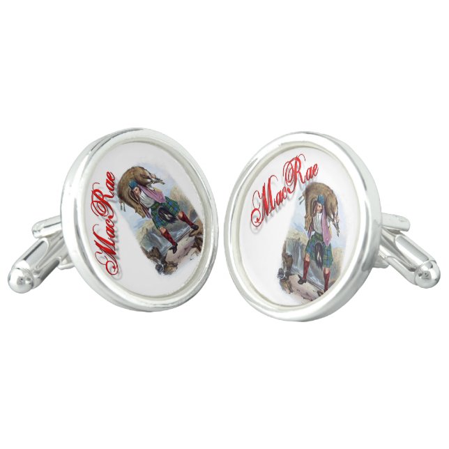 Clan MacRae Scottish Dream Cufflinks (Angled)