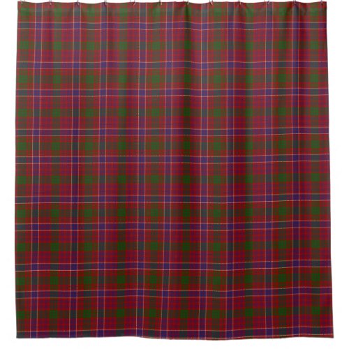 Clan MacRae Scottish Heritage Modern Red Tartan Shower Curtain