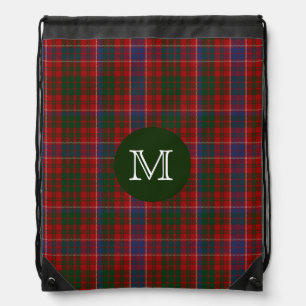 Clan MacRae Tartan Plaid Monogram Backpack