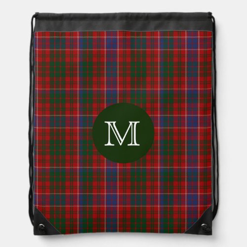 Clan MacRae Tartan Plaid Monogram Backpack