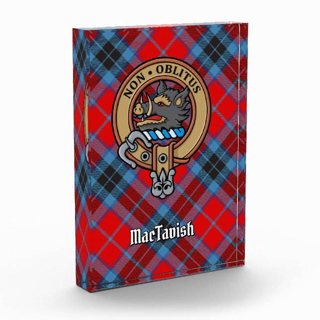 Clan MacTavish Crest Acrylic Award (Left)