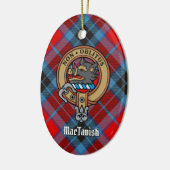 Clan MacTavish Crest Ceramic Ornament (Left)