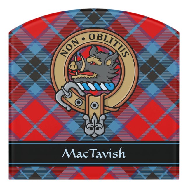Clan MacTavish Crest Door Sign (Contour Front)