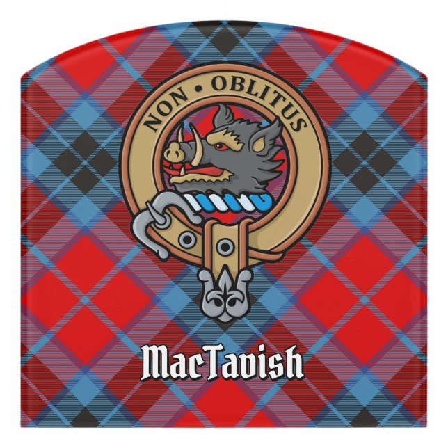 Clan MacTavish Crest Door Sign (Contour Front)