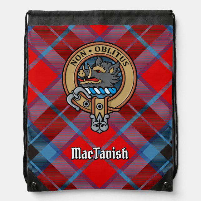 Clan MacTavish Crest Drawstring Bag (Front)