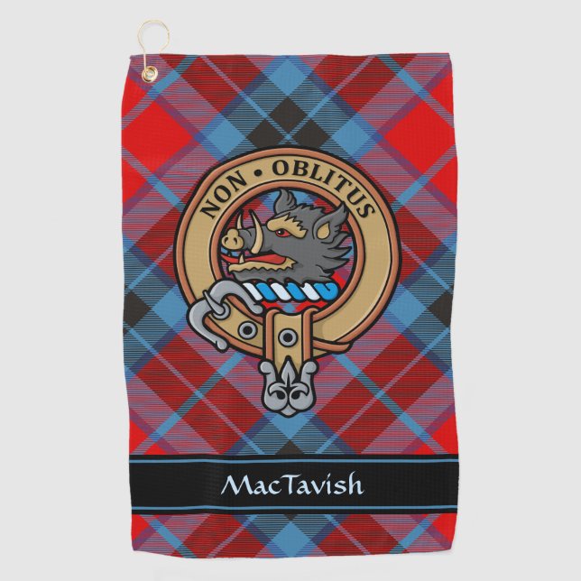 Clan MacTavish Crest Golf Towel (Front)