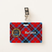 Clan MacTavish Crest over Tartan Badge