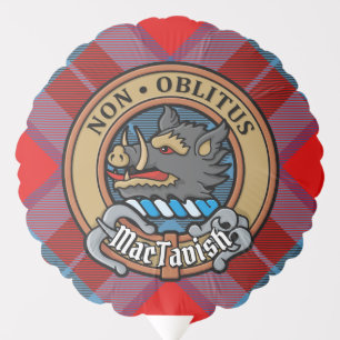 Clan MacTavish Crest over Tartan Balloon