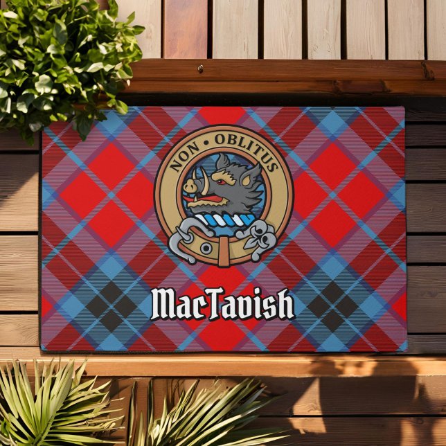 Clan MacTavish Crest over Tartan Doormat (Creator Uploaded)
