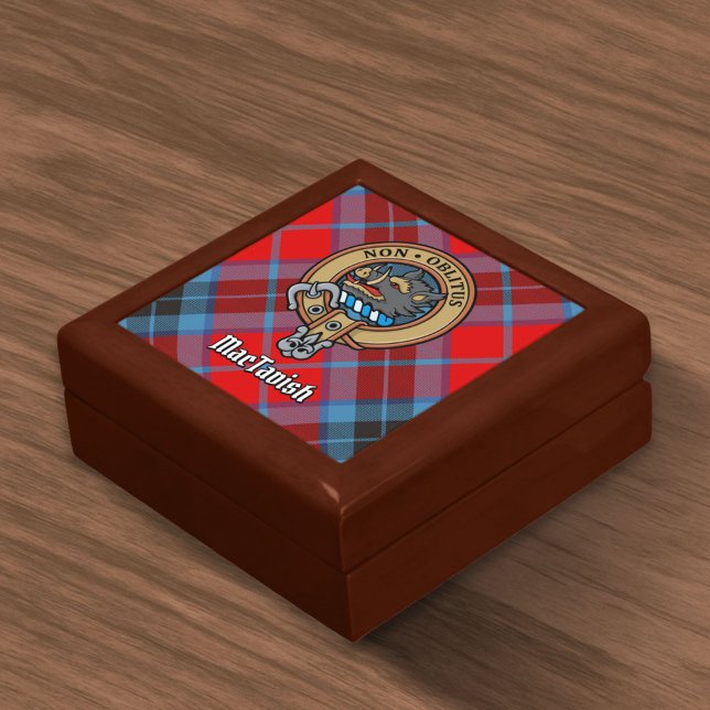 Clan MacTavish Crest over Tartan Gift Box (Creator Uploaded)