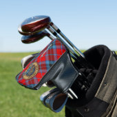 Clan MacTavish Crest over Tartan Golf Head Cover (In Situ)
