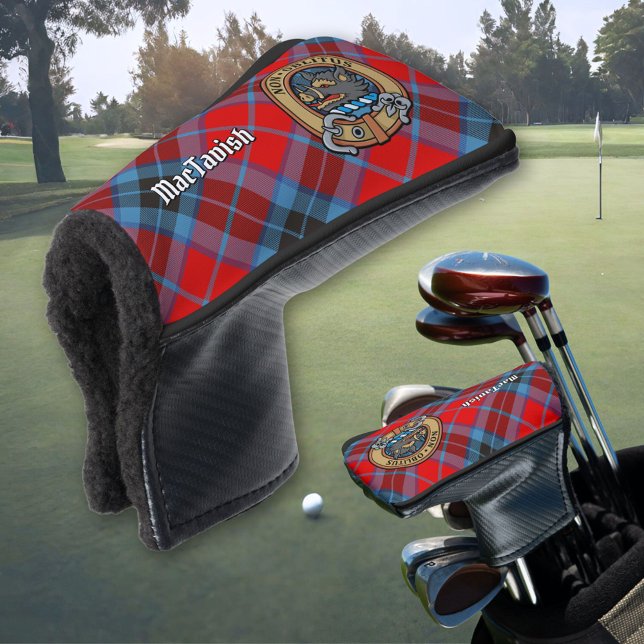 Clan MacTavish Crest over Tartan Golf Head Cover (Creator Uploaded)