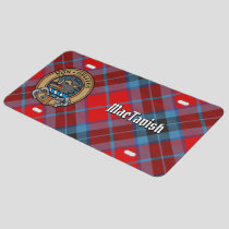 Clan MacTavish Crest over Tartan License Plate