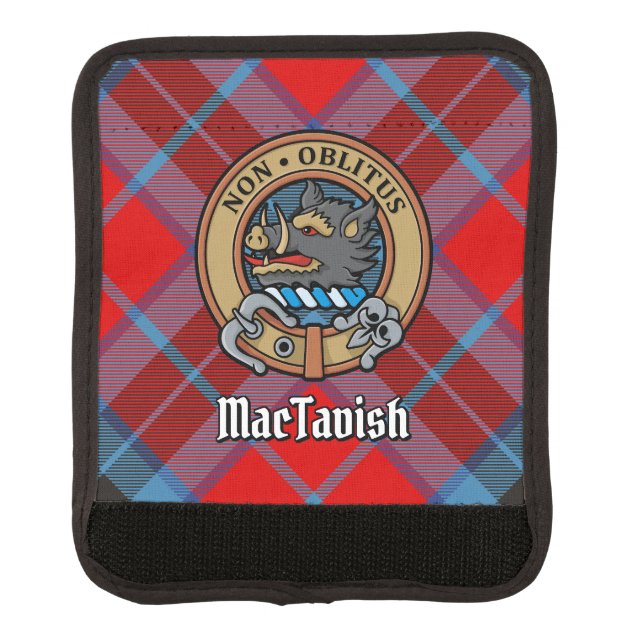 Clan MacTavish Crest over Tartan Luggage Handle Wrap (Front)