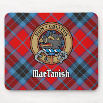 Clan MacTavish Crest over Tartan Mouse Pad