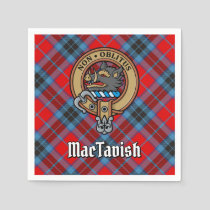 Clan MacTavish Crest over Tartan Napkins