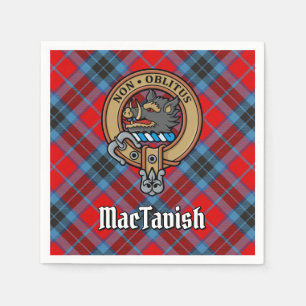 Clan MacTavish Crest over Tartan Napkins