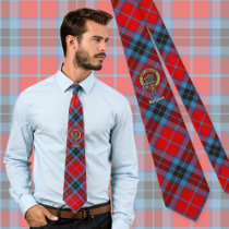 Clan MacTavish Crest over Tartan Neck Tie