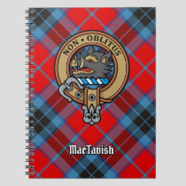 Clan MacTavish Crest over Tartan Notebook