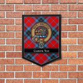 Clan MacTavish Crest over Tartan Pennant (Insitu 1)