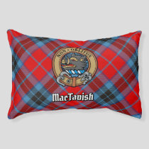 Clan MacTavish Crest over Tartan Pet Bed