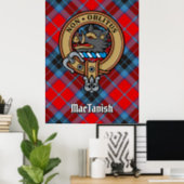 Clan MacTavish Crest over Tartan Poster (Home Office)