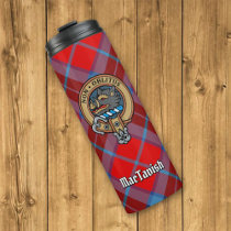 Clan MacTavish Crest over Tartan Thermal Tumbler