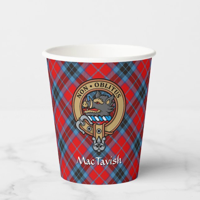 Clan MacTavish Crest Paper Cups (Front)