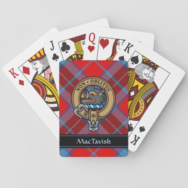 Clan MacTavish Crest Playing Cards (Back)