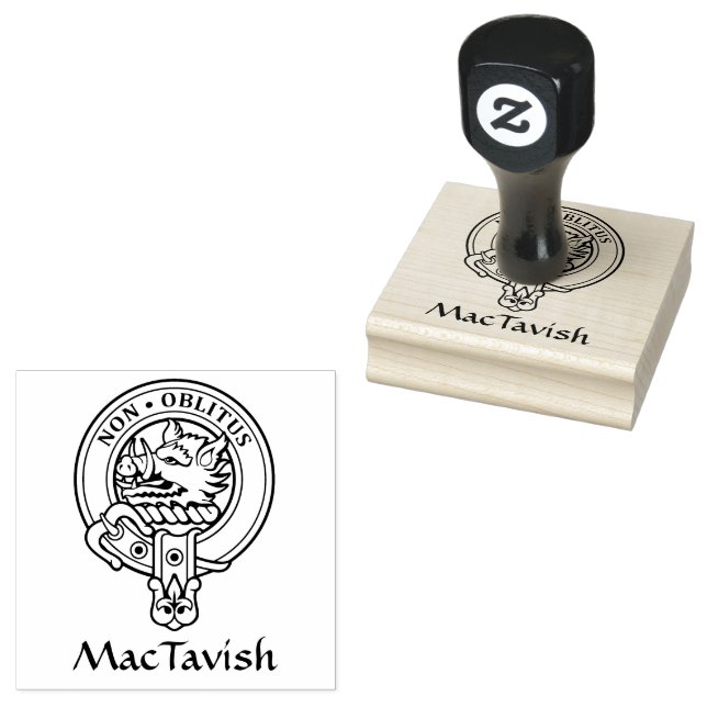Clan MacTavish Crest Rubber Stamp (Stamped)