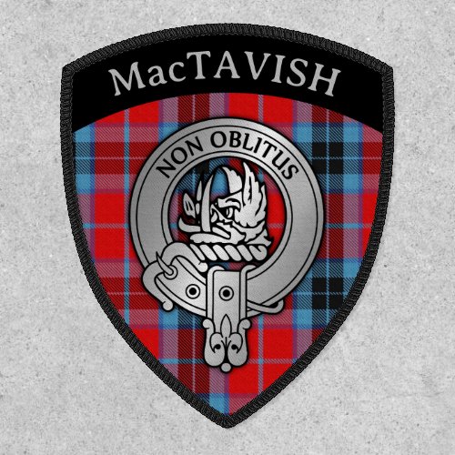 Clan MacTavish EDIT Crest  Tartan Patch